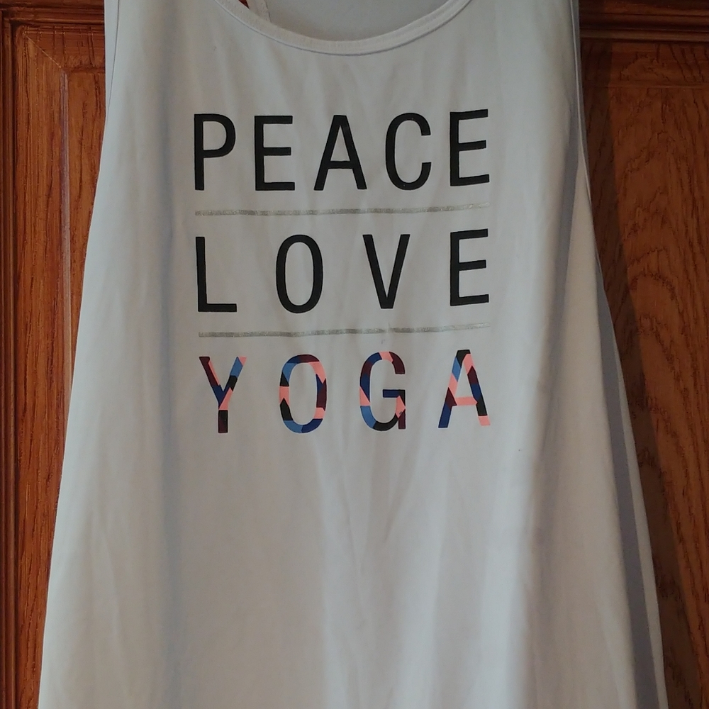 Cute tank top Peace Love Yoga
